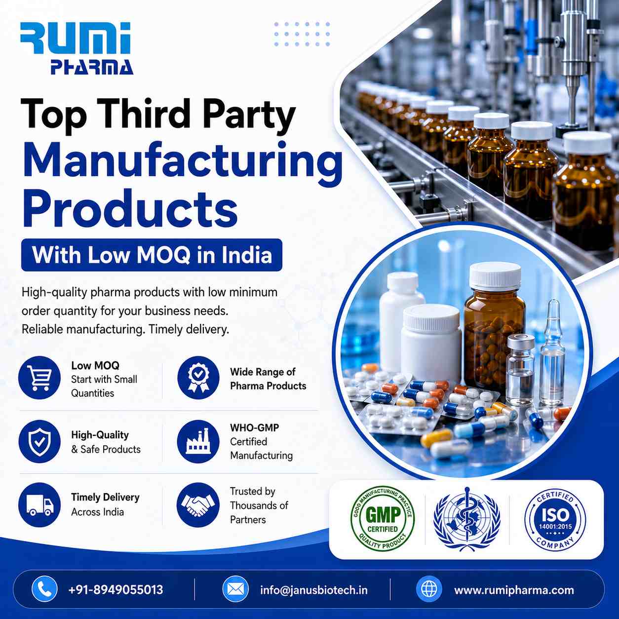 top third party manufacturing products